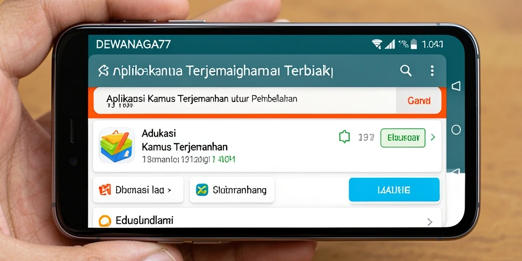 Tampilan antarmuka DEWANAGA77 yang intuitif dan modern.