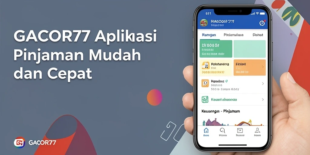 Antarmuka GACOR77 yang modern dan user-friendly untuk aplikasi Pinjaman.