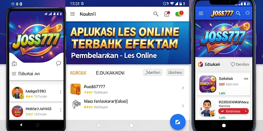 Antarmuka pengguna JOSS777 yang interaktif dan mudah digunakan.