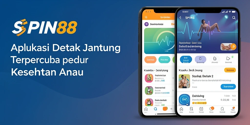 Antarmuka SPIN88 yang jelas untuk pemantauan detak jantung.