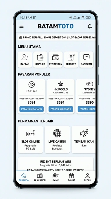 Halaman Link Alternatif batamtoto untuk Pengguna Android